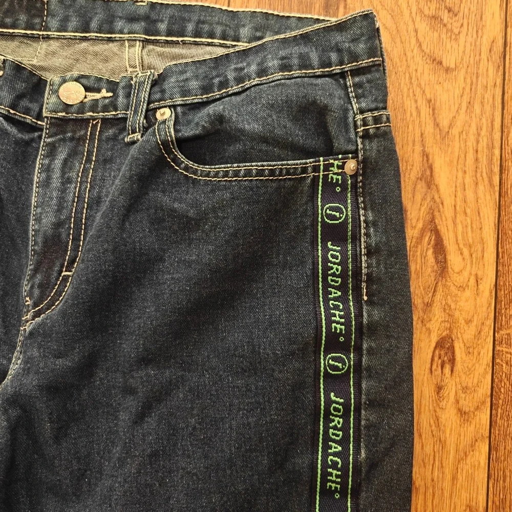 Y2k Jordache Jeans Womens 29 High Rise Flare Dark Wash Denim 100% Cotton Vintage